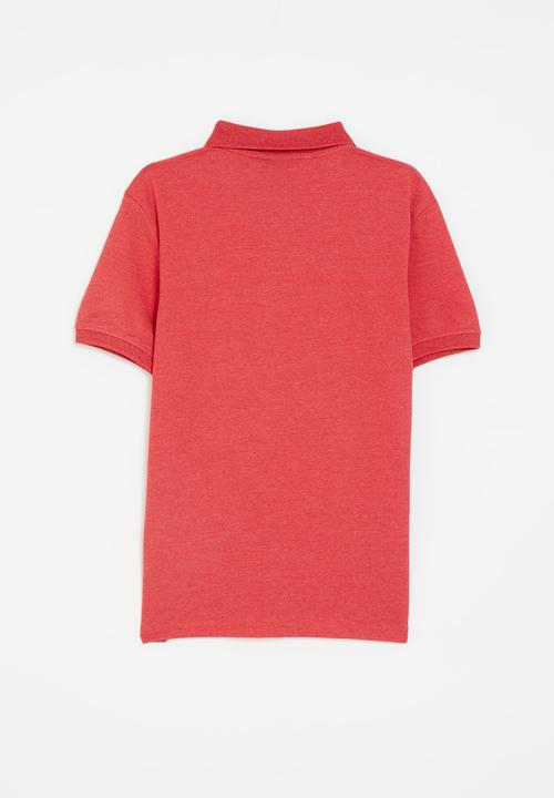 POLO - Boys austin ss golfer - samba red