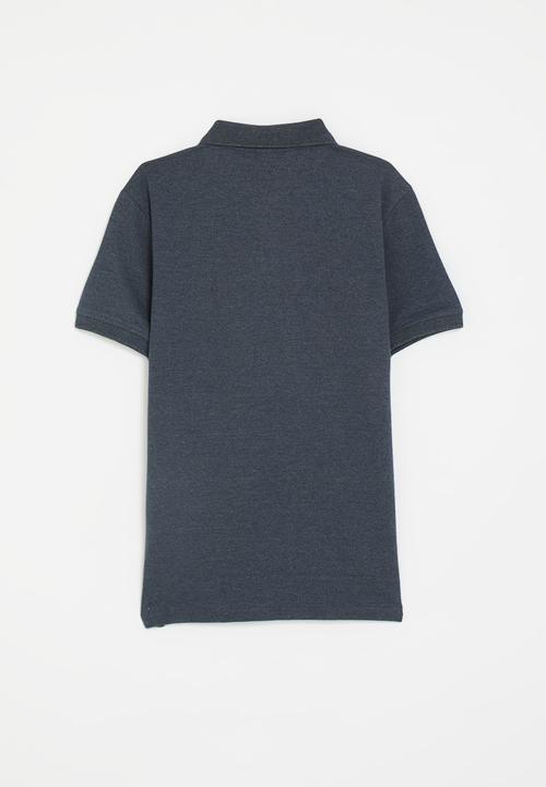POLO - Boys austin ss golfer - navy melange
