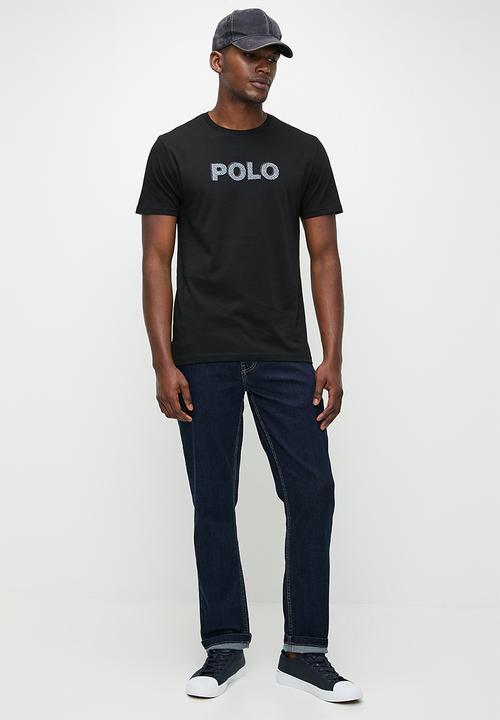 POLO - ENZO HD Logo Printed Ss T-Shirt - Black