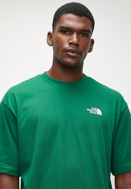 The North Face - S/S Mo  Ntain Sketch Tee Oversize Fit - Evergreen/White Dune 