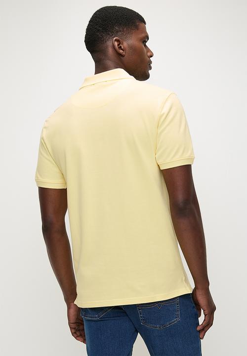 POLO - CARTER  Essential Pique Ss Golfer - Light Yellow