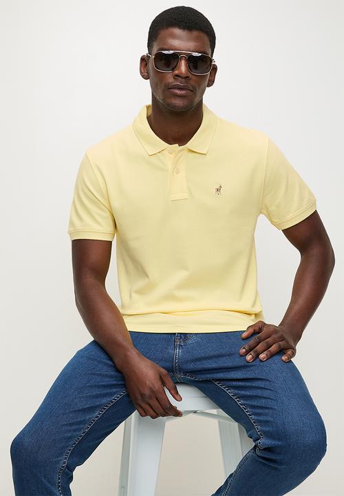POLO - CARTER  Essential Pique Ss Golfer - Light Yellow