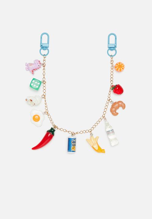 Tessa Design - Aurora food chain bag charm-multi