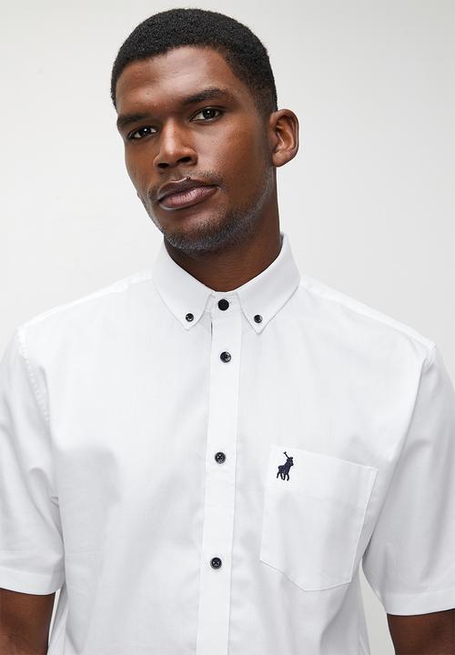 POLO - Luther  Textured SS Shirt - White