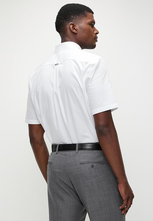 POLO - Luther  Textured SS Shirt - White