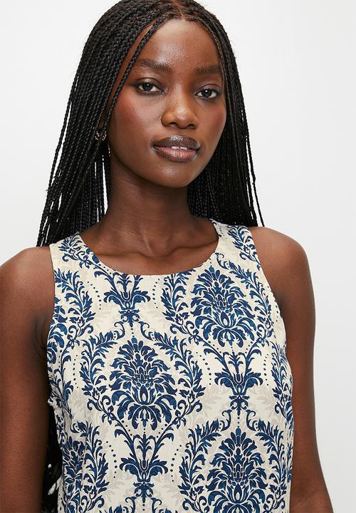 Izabel London - Racerback Slip Dress - Navy