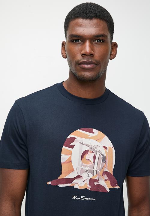Ben Sherman - Tar Guitar Tee Shirt - Navy