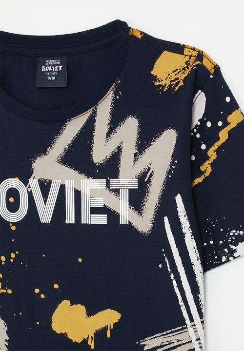 SOVIET - Boys fashion t-shirt - navy