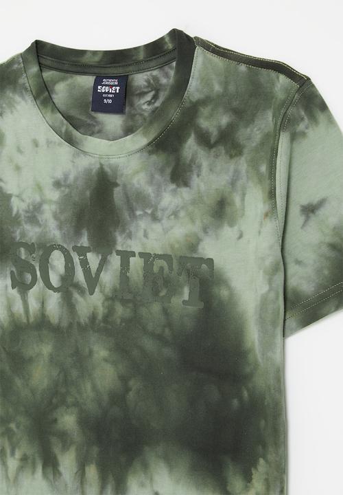 SOVIET - Boys fashion t-shirt - lt sage