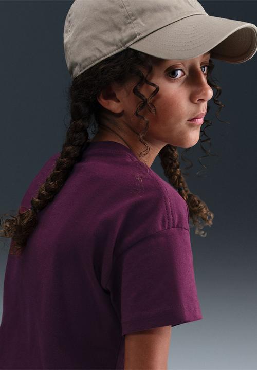Nike - Girls Nike Sportswear Tee Boxy Essential-Bordeaux