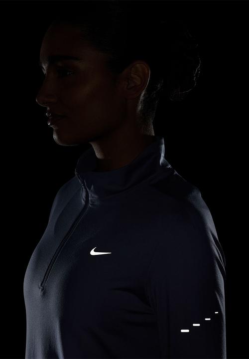 Nike - Dri-Fit Uv 1/4-Zip Running Top - Blue