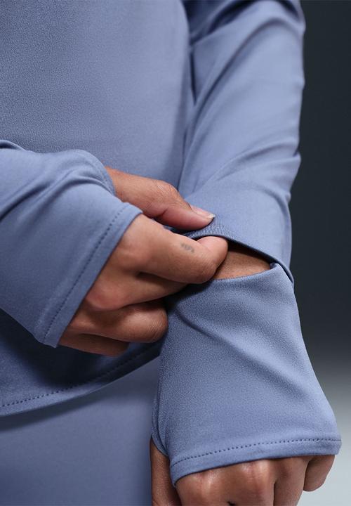 Nike - Dri-Fit Uv 1/4-Zip Running Top - Blue
