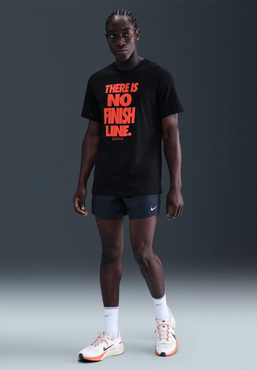 Nike - Dri-FIT Running  Energy Verb T-Shirt  - Black/ight Crimson