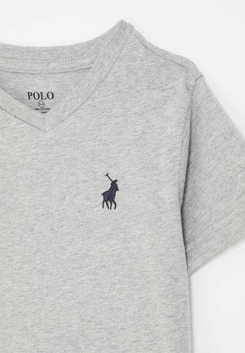 POLO - Boys james v neck tee - light grey