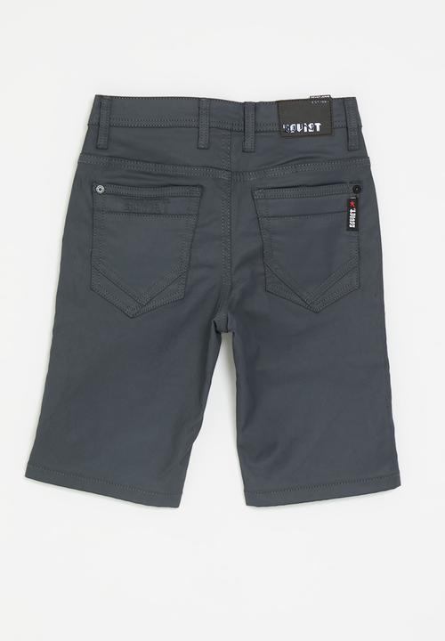 SOVIET - Boys coated denim short - petrol