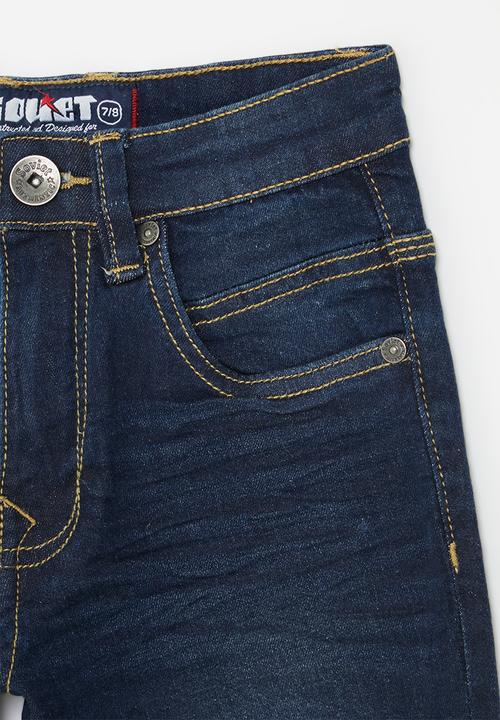 SOVIET - Boys denim short - dk indigo
