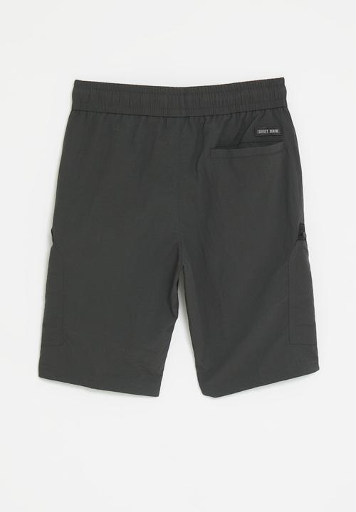 SOVIET - Boys fashion nylon short - dark grey