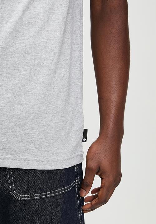 adidas Originals - Camo Logo Tee - Medium grey heather