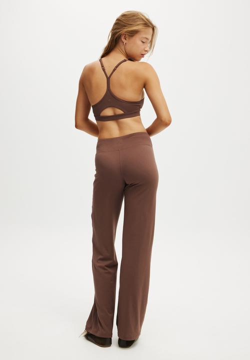 Cotton On - Ultra Soft Wide Leg Pant - Deep Taupe