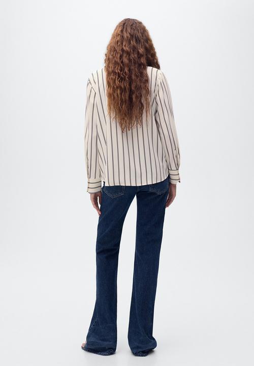 MANGO - Shirt Basic - Light Beige