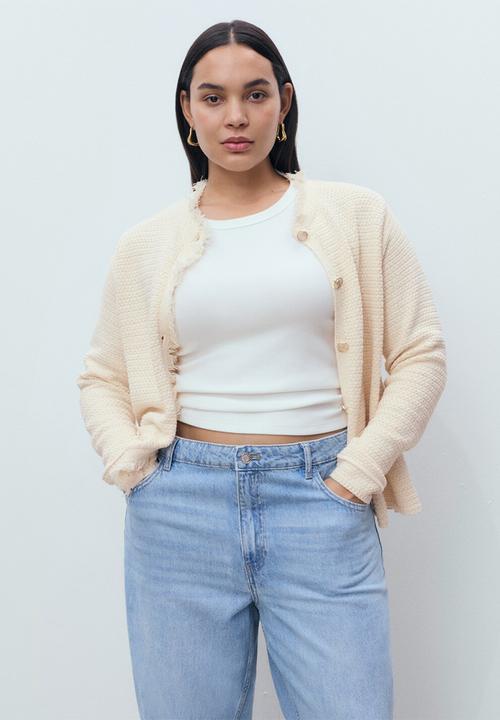 MANGO - Jacket Kokotxa - Light Beige