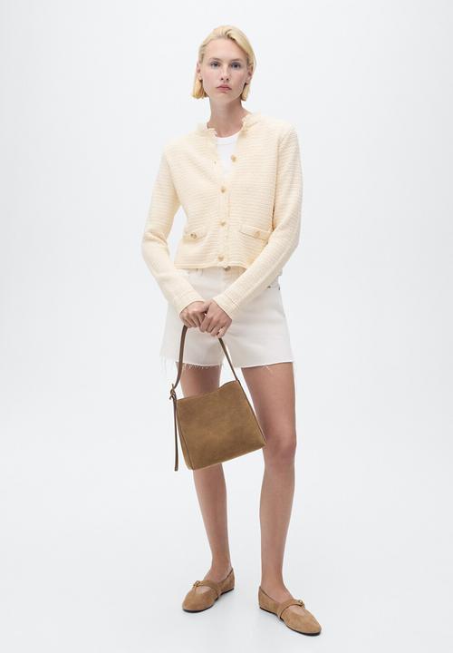 MANGO - Jacket Kokotxa - Light Beige