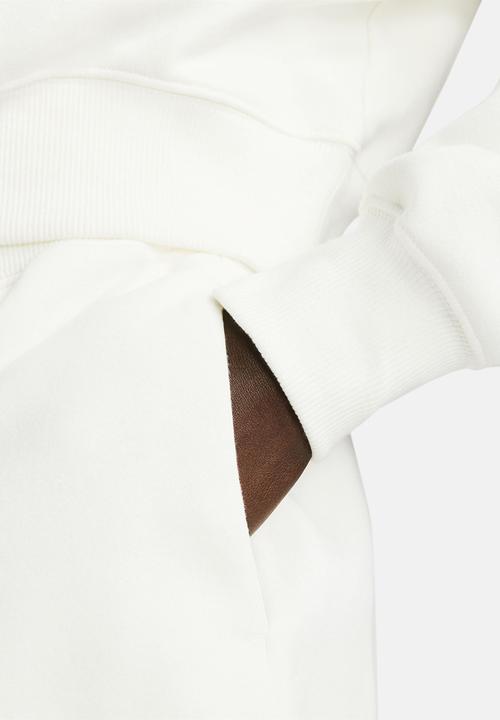 Nike - 1/2-Zip Cropped Sweatshirt - White