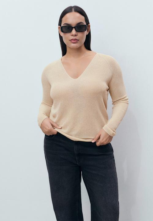 MANGO - Sweater Kling - Gold