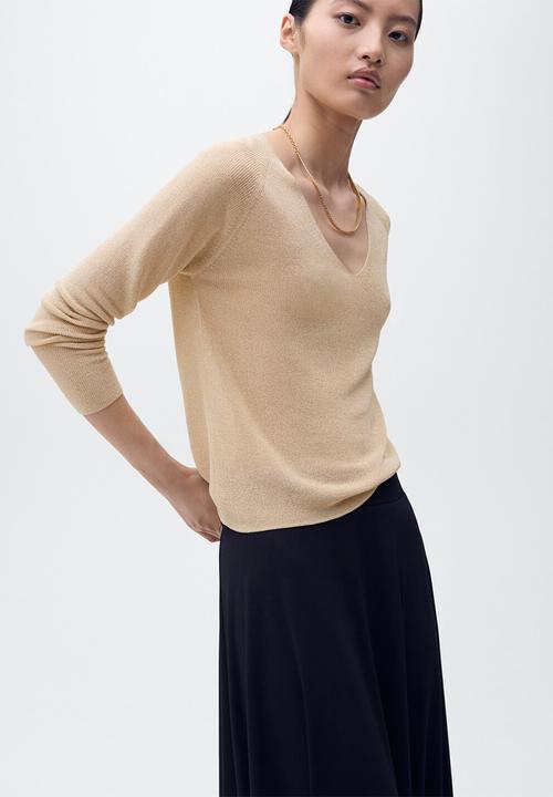 MANGO - Sweater Kling - Gold
