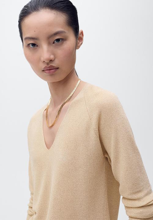 MANGO - Sweater Kling - Gold