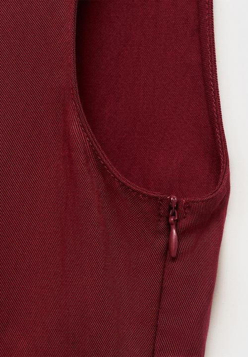MANGO - Top Pep - Dark Red