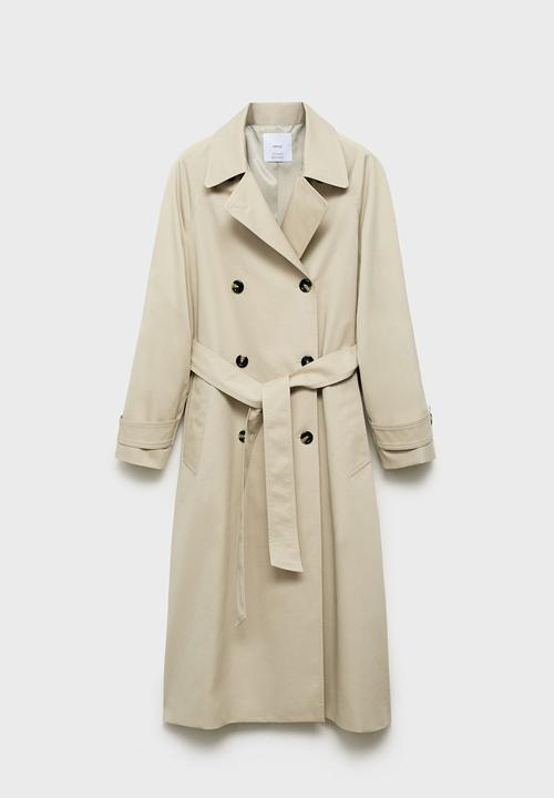 MANGO - Trenchcoat Angela -  Light Beige