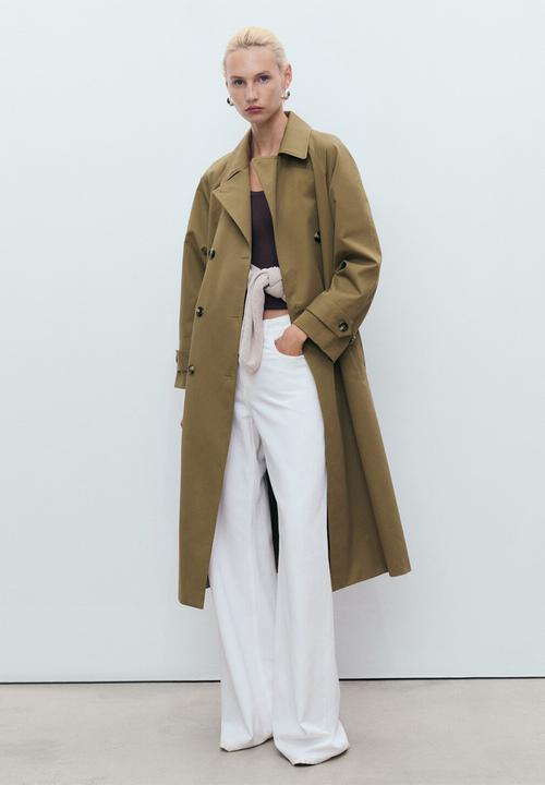 MANGO - Trenchcoat Angela - Beige/Khaki