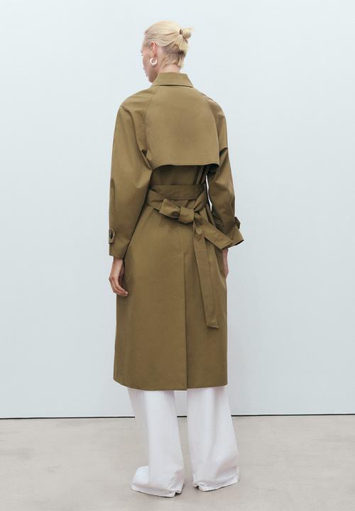 MANGO - Trenchcoat Angela - Beige/Khaki