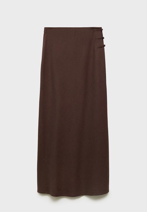 MANGO - Skirt Laguna - Dark Brown