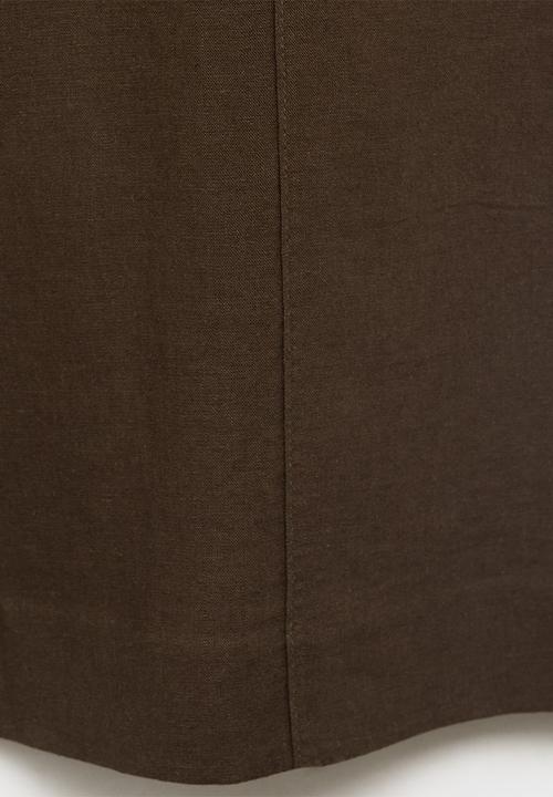 MANGO - Trousers Scott - Medium Brown