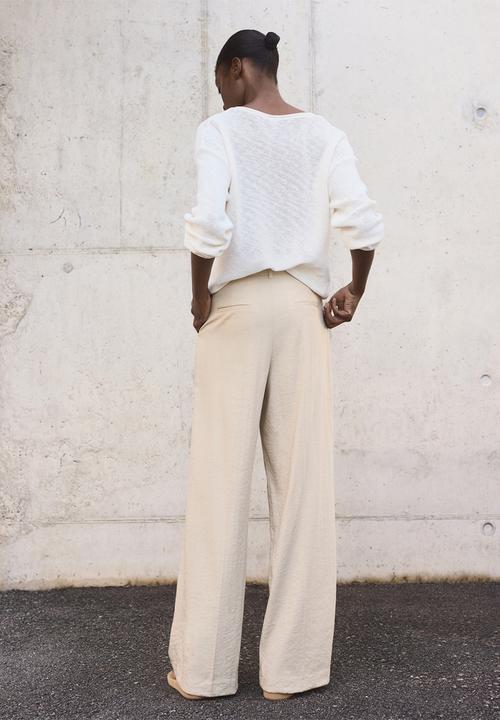 MANGO - Trousers Carla - Light Pastel Gray
