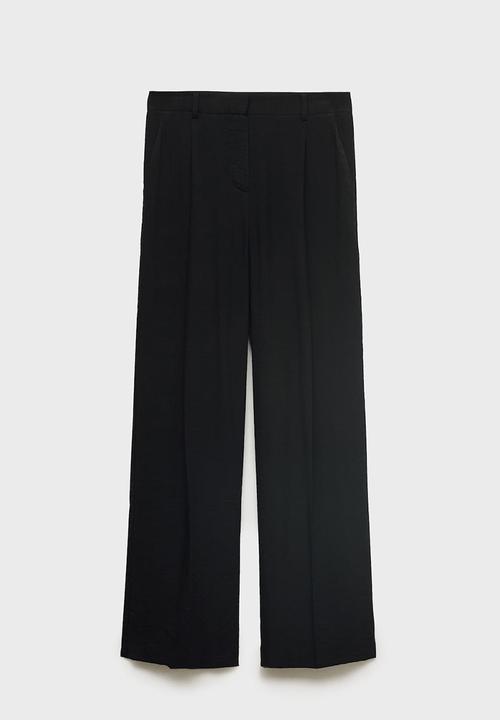 MANGO - Trousers Carla - Black
