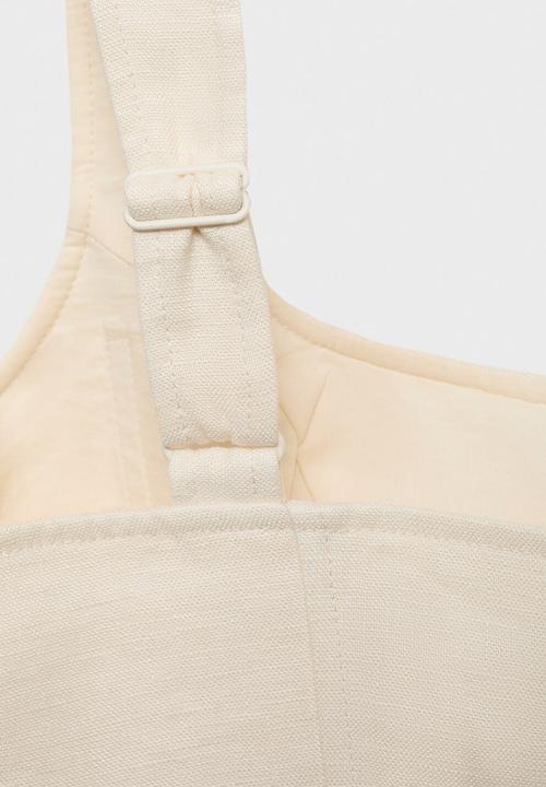 MANGO - Dress Katy - Light Beige