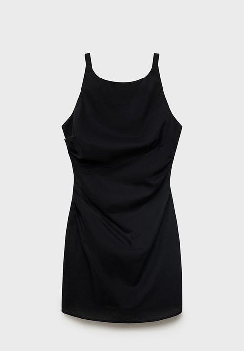 MANGO - Dress Brown - Black