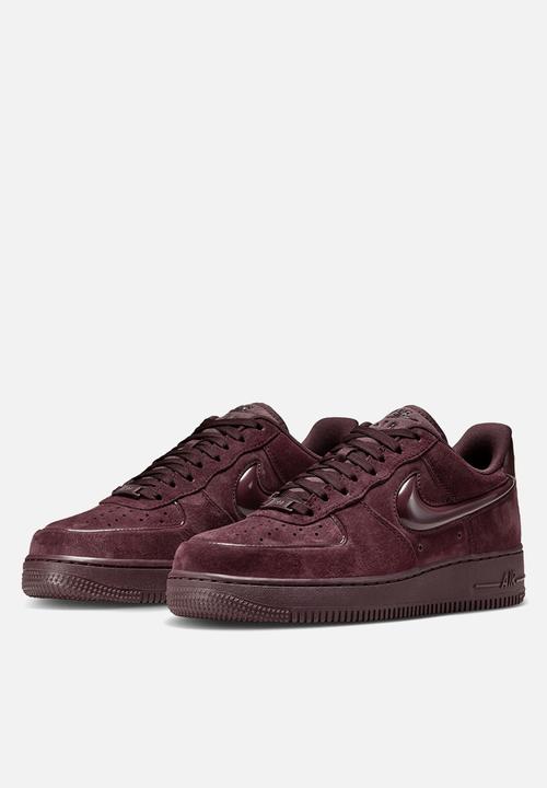 maroon and black air force ones