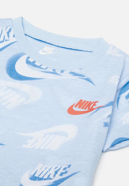Nike - Nike knit short set - black & blue