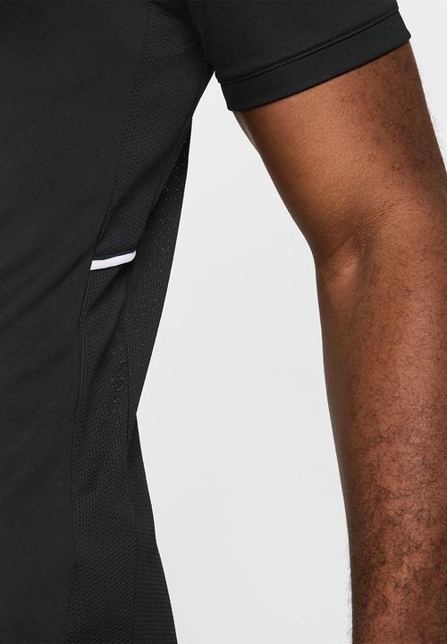 Nike - Academy Dri-FIT Short-Sleeve Football Top  - Black/Black/White