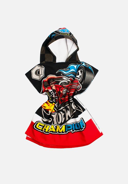 Character Group - Hot wheels hooded towel -multi