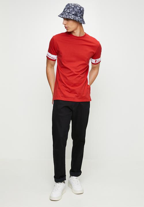 Ben Sherman - Col Block Ben Sherman Tee - Red & White 