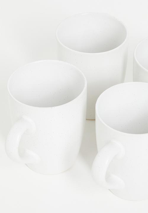 Excellent Houseware - Billy mug set of 4 - White