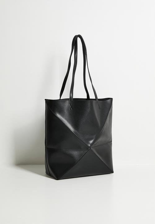 Tessa Design - Sabina panelled tote bag-black