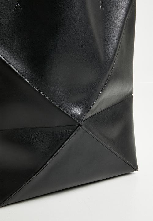 Tessa Design - Sabina panelled tote bag-black