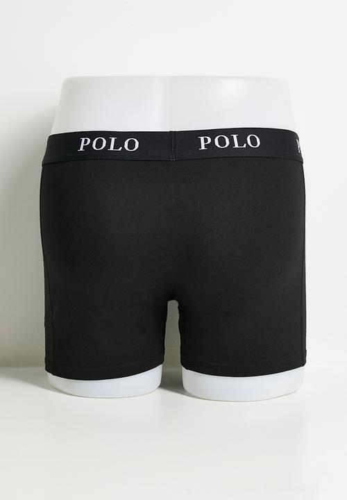 POLO - Men Basic Knit Boxer 3 Pack - Black