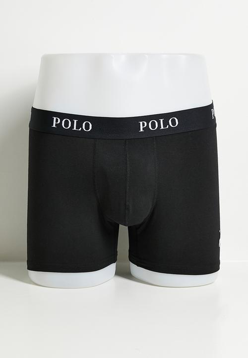 POLO - Men Basic Knit Boxer 3 Pack - Black
